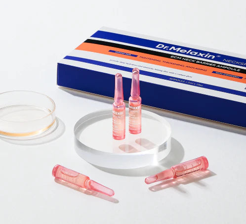 Dr. Melaxin Neckphalt ECM Neck Barrier Ampoule | Firming Neck Serum for Wrinkles & Elasticity
