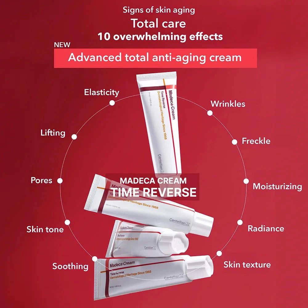 Centellian24 Madeca Cream Time Reverse | Anti-Aging Firming Cream for Wrinkles & Elasticity