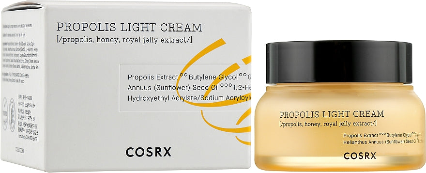 COSRX Propolis Light Cream | Glow Boosting Moisturizer for Hydrated Radiant Skin