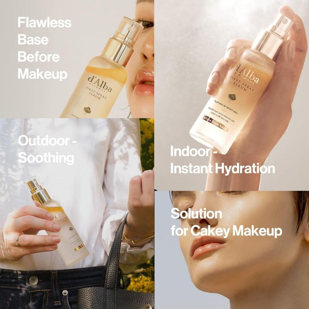 d'Alba White Truffle First Spray Serum | Hydrating Glow Mist for Radiant Skin
