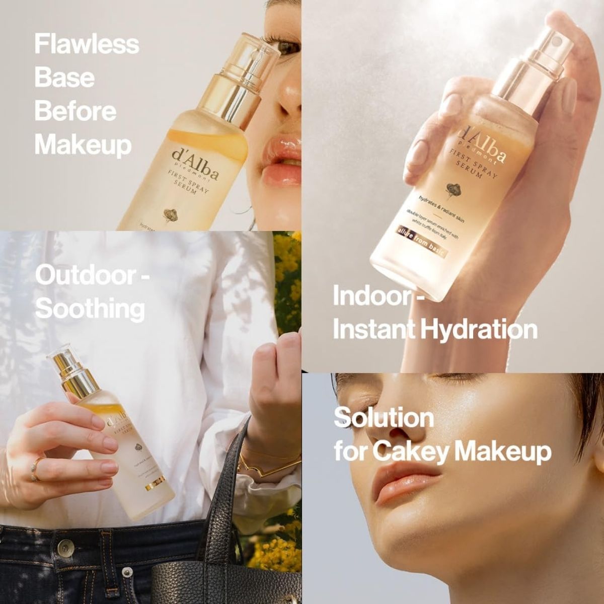 d'Alba White Truffle First Spray Serum | Hydrating Glow Mist for Radiant Skin