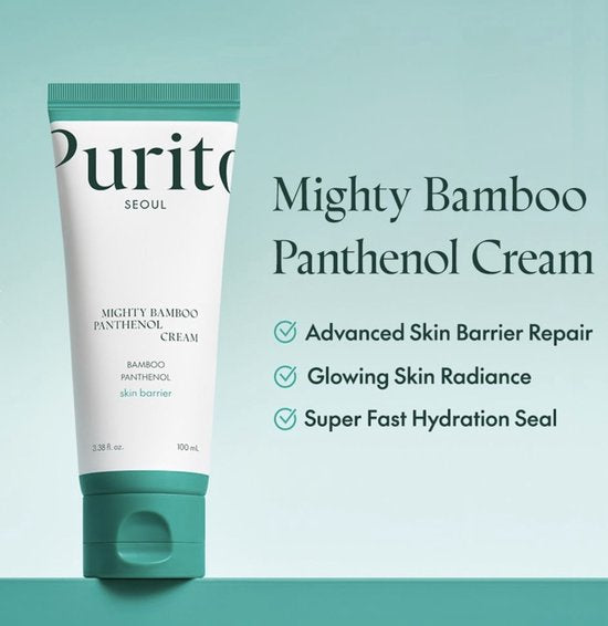 Purito Seoul Mighty Bamboo Panthenol Cream | Barrier Repair Moisturizer for Sensitive Skin