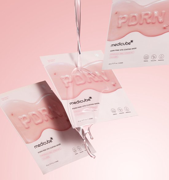 Medicube PDRN Pink Vita Coating Mask | Hydrating Glow Sheet Mask for Glass Skin