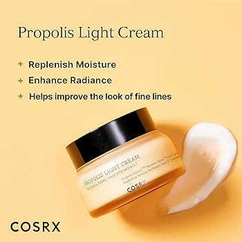 COSRX Propolis Light Cream | Glow Boosting Moisturizer for Hydrated Radiant Skin