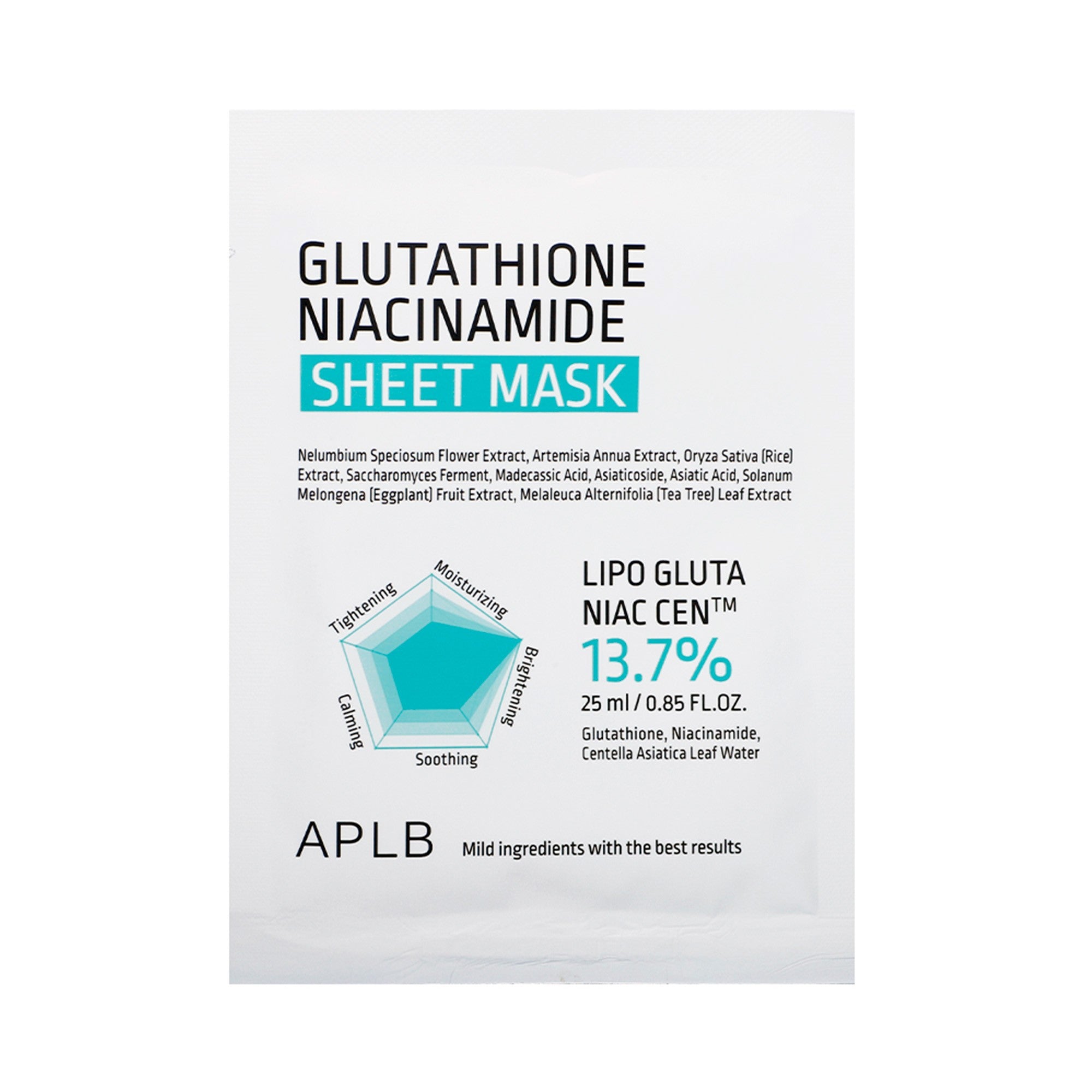 APLB Glutathione Niacinamide Sheet Mask