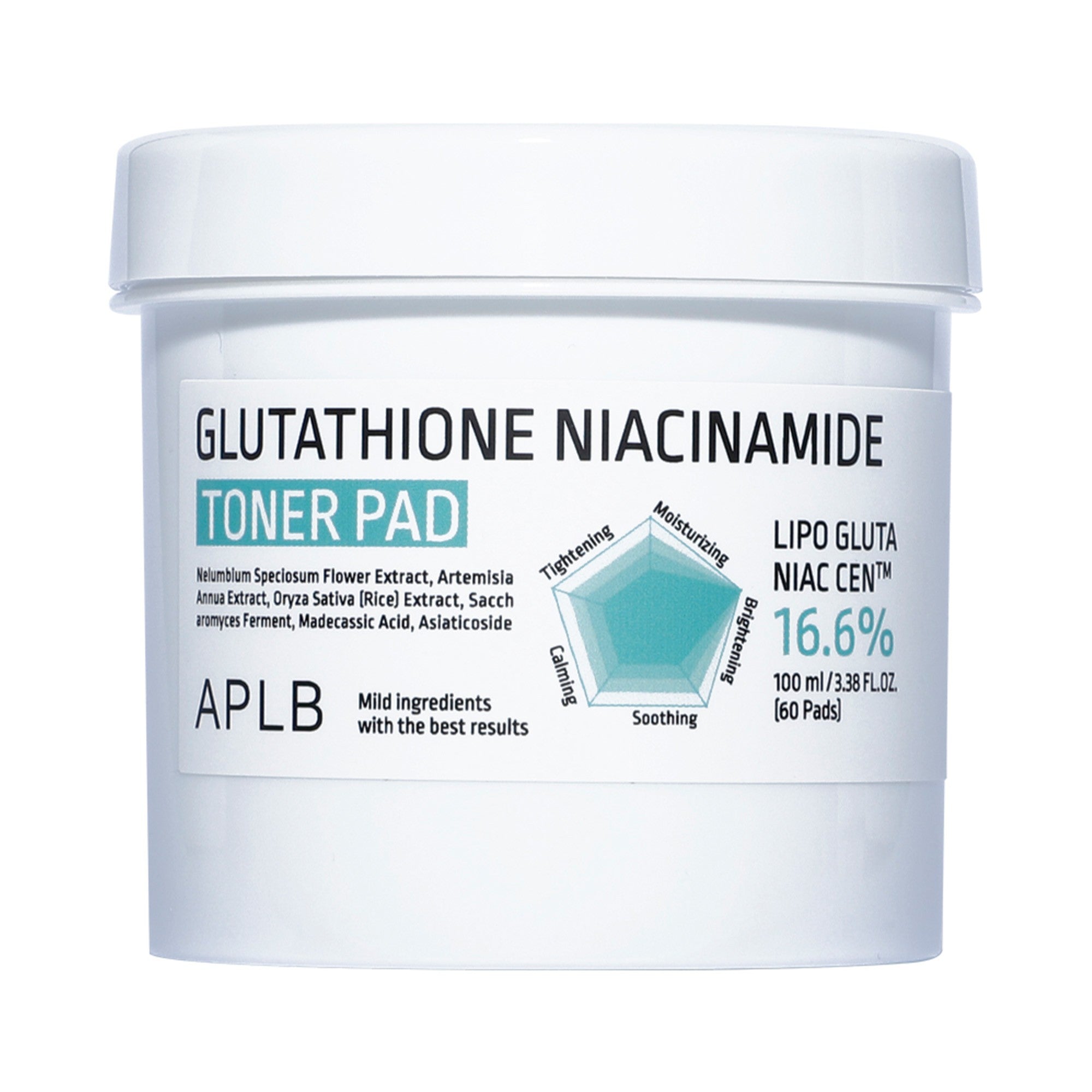 APLB Glutathione Niacinamide Mist Toner Pad
