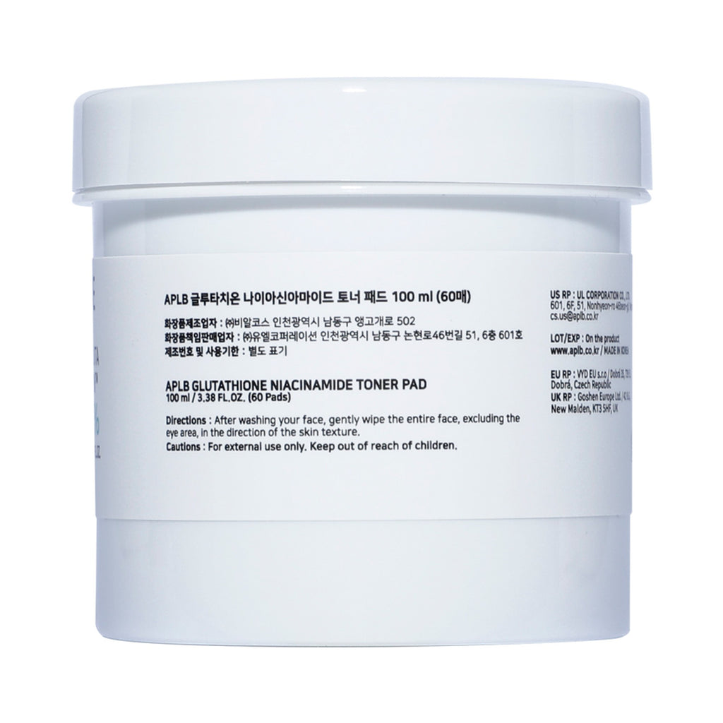 APLB Glutathione Niacinamide Mist Toner Pad
