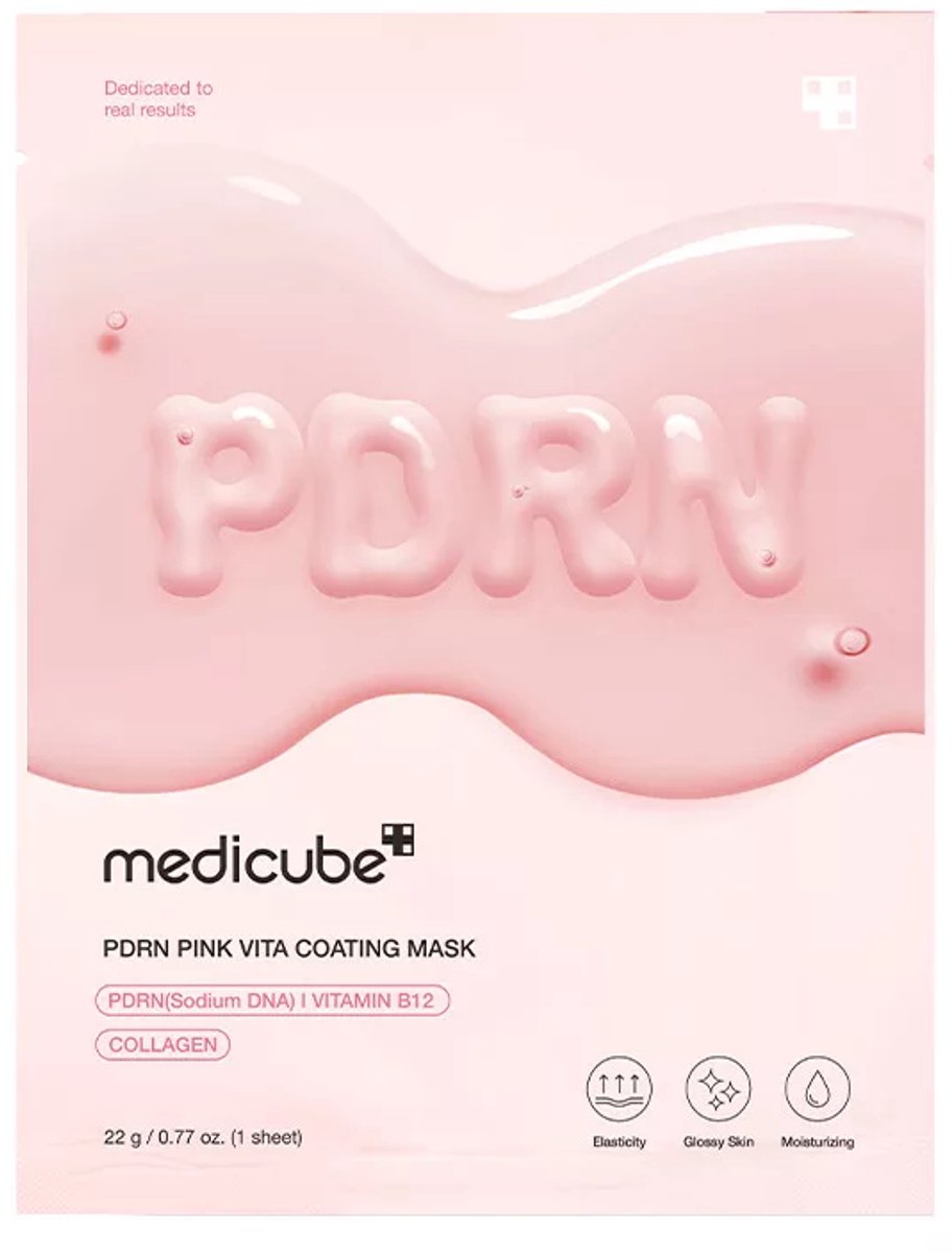 Medicube PDRN Pink Vita Coating Mask | Hydrating Glow Sheet Mask for Glass Skin