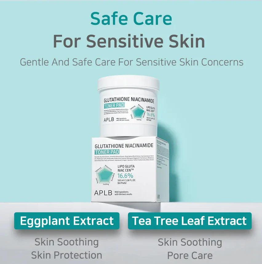 APLB Glutathione Niacinamide Mist Toner Pad