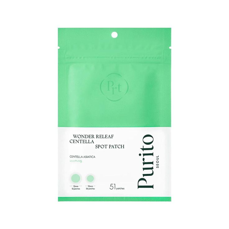 Purito Wonder Releaf Centella Spot Patch – Acne Healing Hydrocolloid Patch