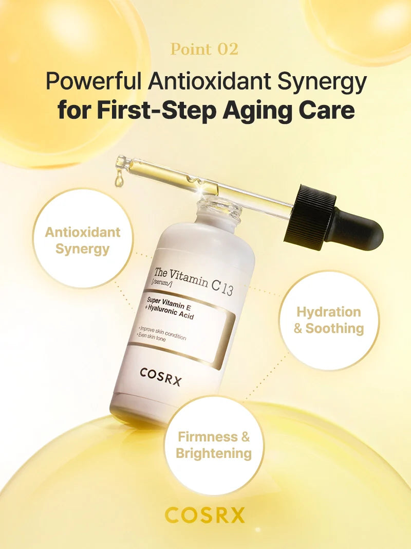 COSRX Vitamin C 13 Serum | Brightening Serum for Dark Spots & Uneven Skin Tone