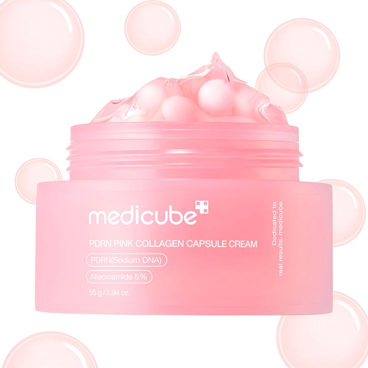 Medicube Salmon DNA PDRN Pink Collagen Capsule Cream Face Moisturizer