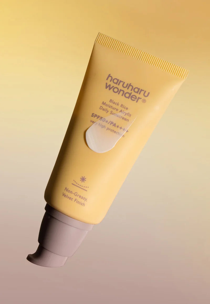 HaruHaru Wonder Black Rice Moisturizing Sunscreen SPF50+ | Lightweight Korean SPF for Daily Use
