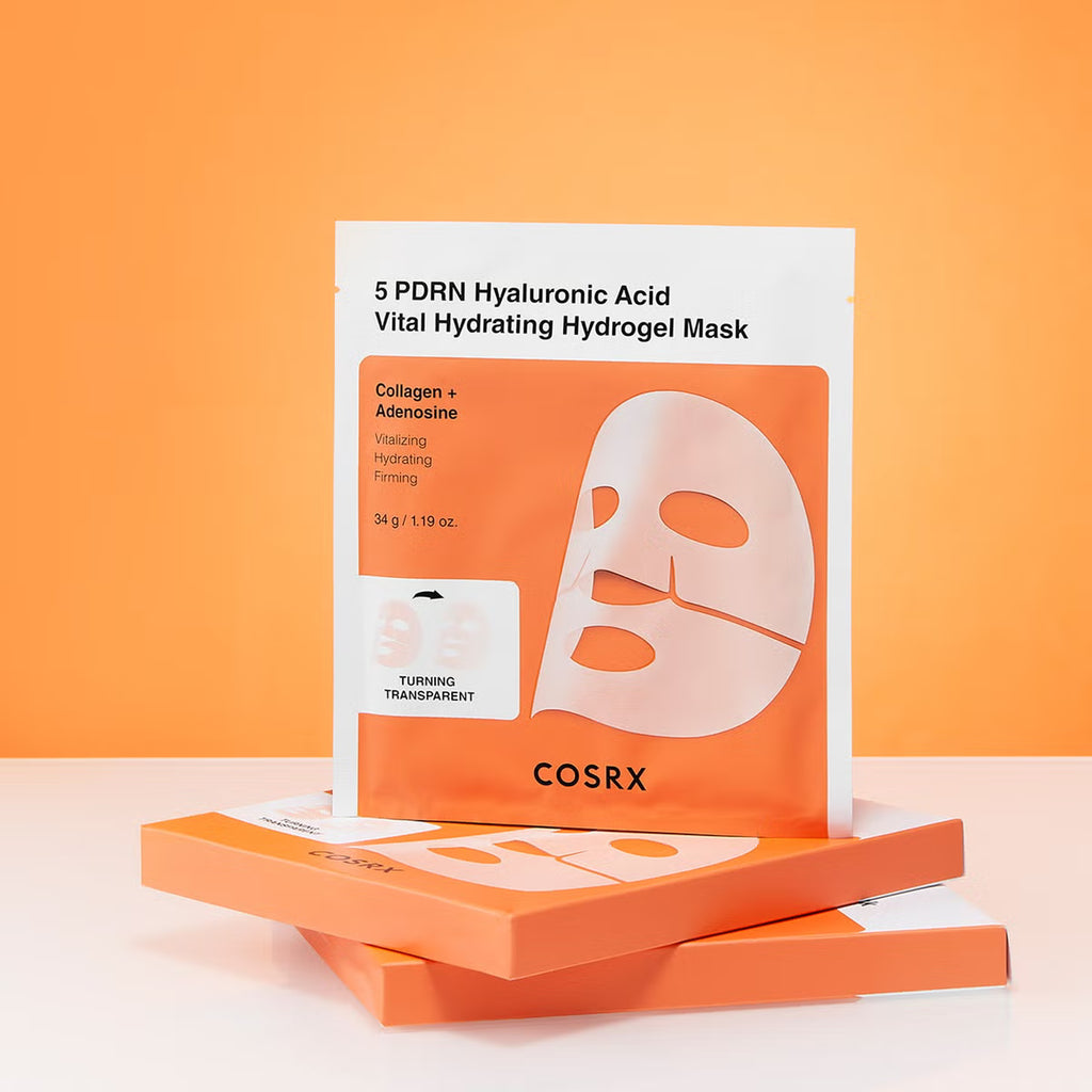 COSRX PDRN Hyaluronic Acid Hydrogel Mask | Deep Hydration & Skin Repair Sheet Mask Box (3pc) (kopie)